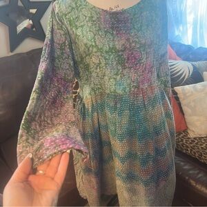 Kantha Bae altered & tie dyed midi dress